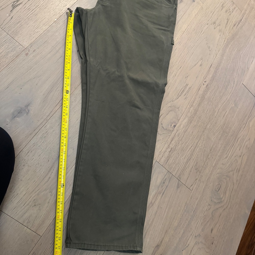 Dickies Men's Olive Green Carpenter Work Pants 44x32 Cotton Durable - Picture 10 of 11